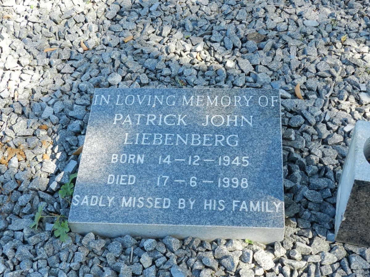 LIEBENBERG Patrick John 1945-1998