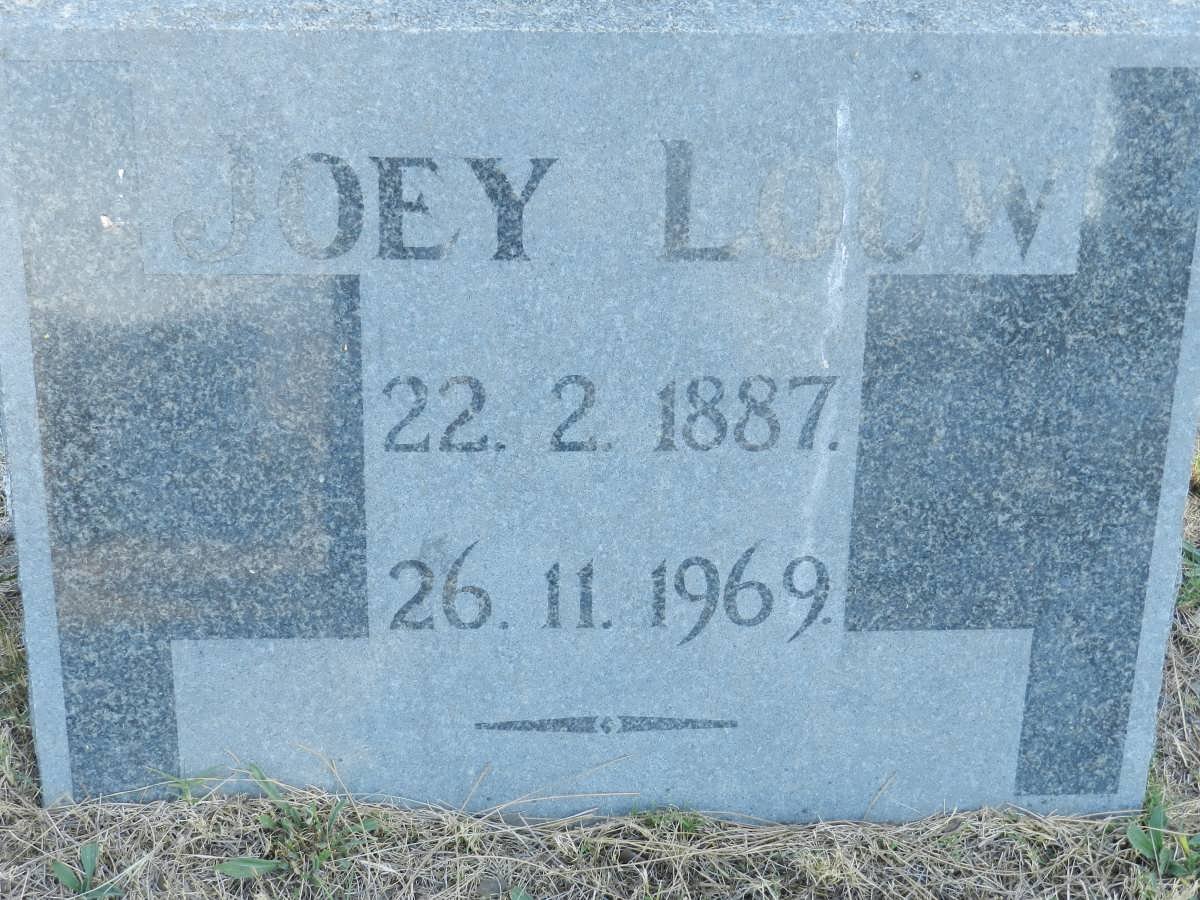 LOUW Joey 1887-1969