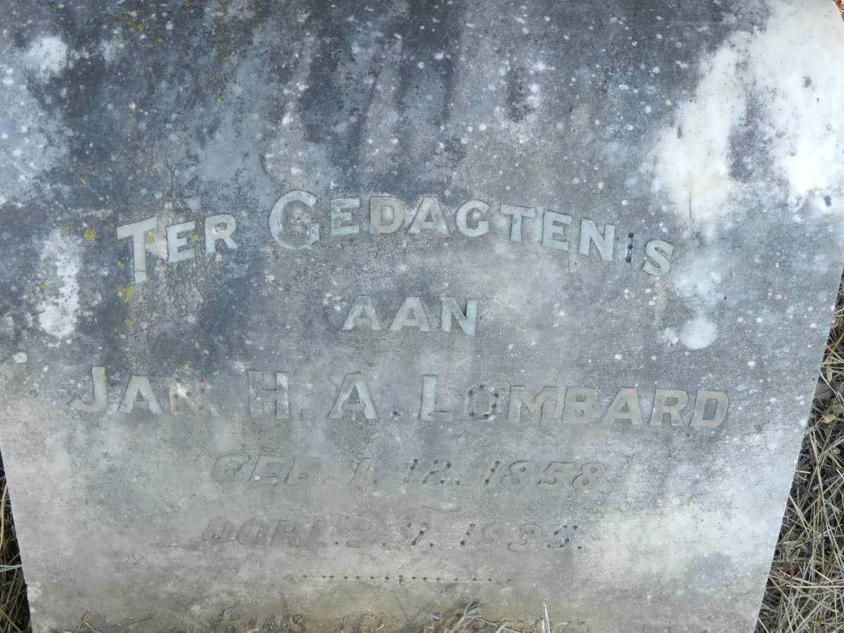 LOMBARD Jan H.A. 1858-1935