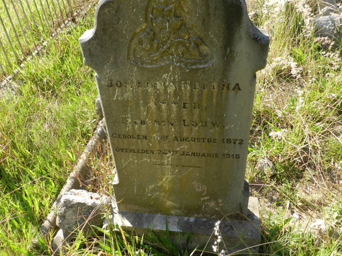 LÖTTER Johanna Helena nee LOUW 1872-1915
