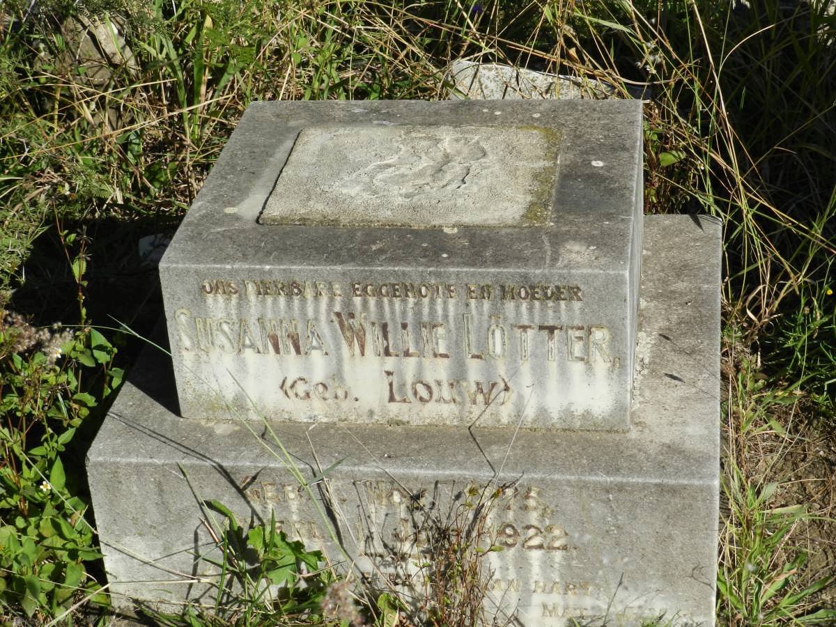 LÖTTER Susanna Willie nee LOUW -1922