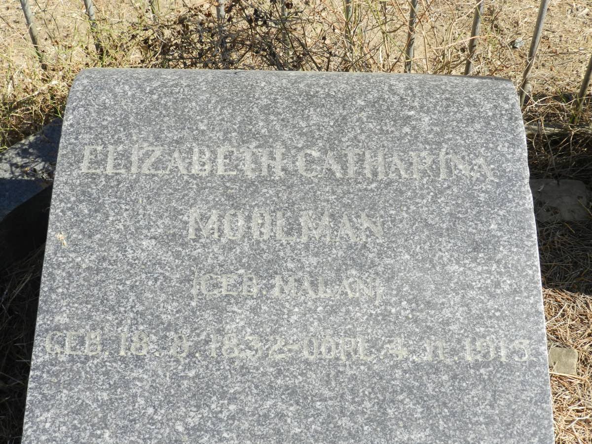 MOOLMAN Elizabeth Catharina nee MALAN 1832-1915