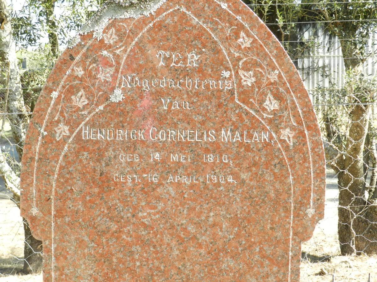 MALAN Hendrik Cornelis 1810-1904