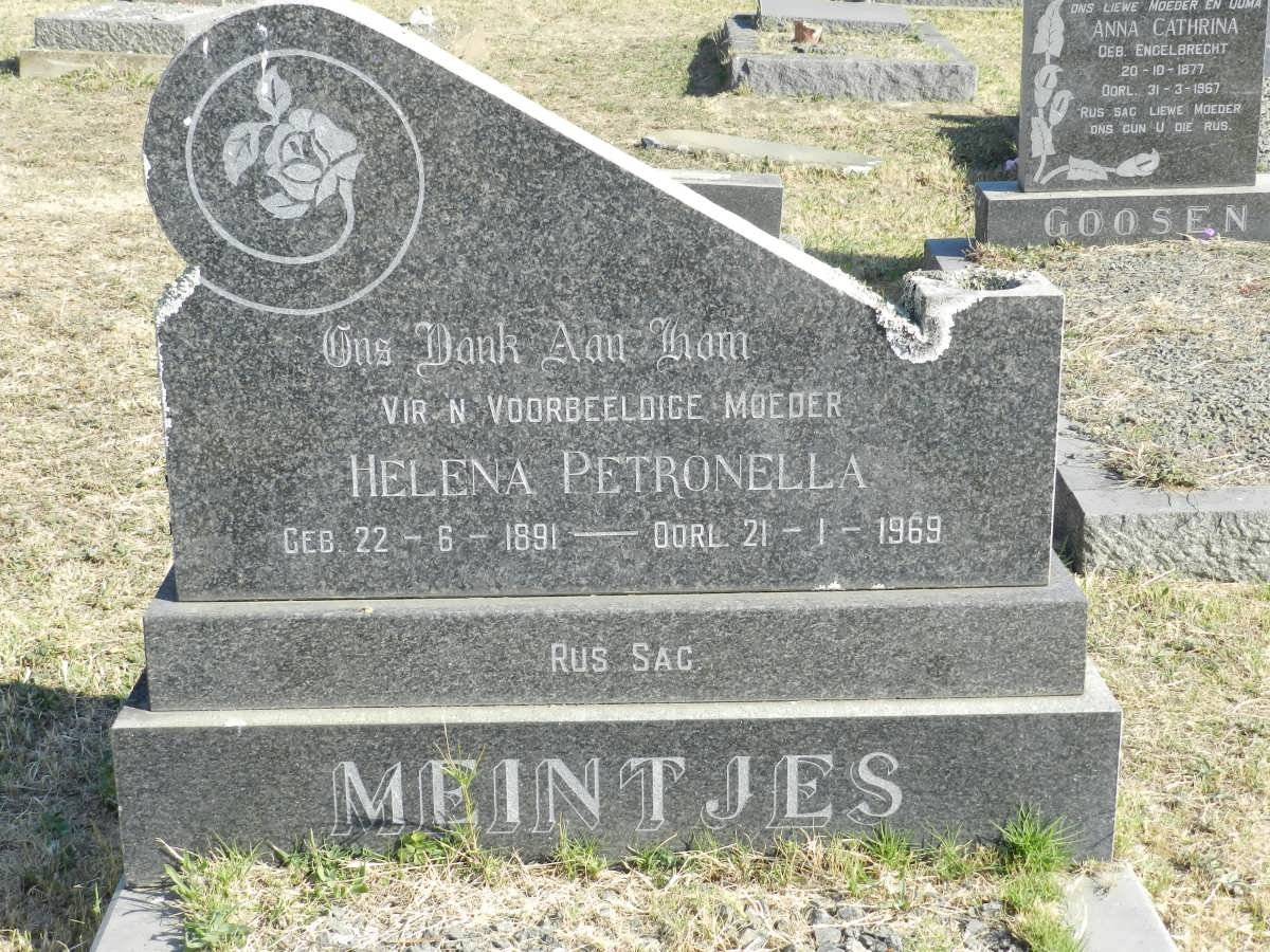 MEINTJES Helena Petronella 1891-1969