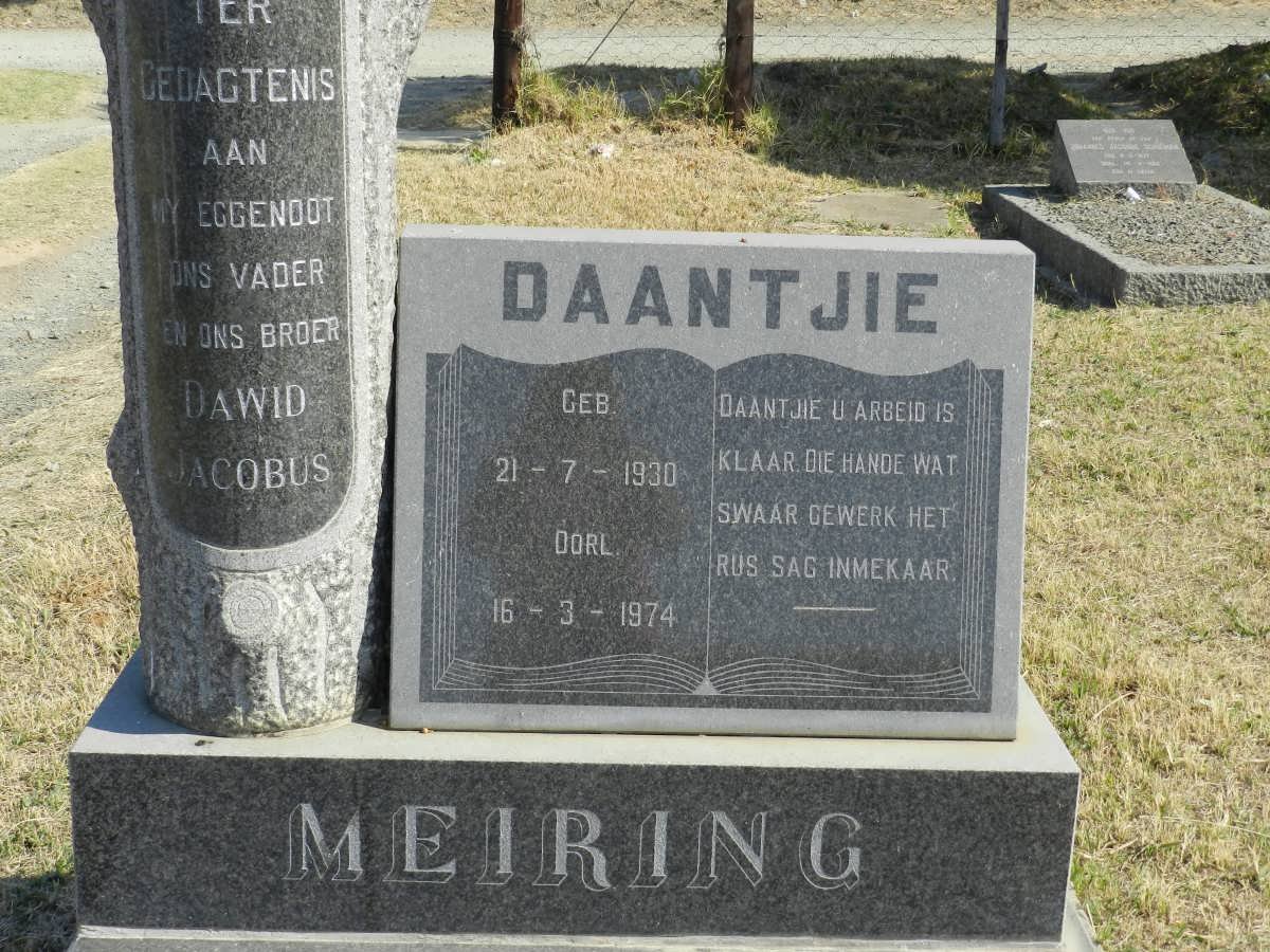 MEIRING Dawid Jacobus 1930-1974