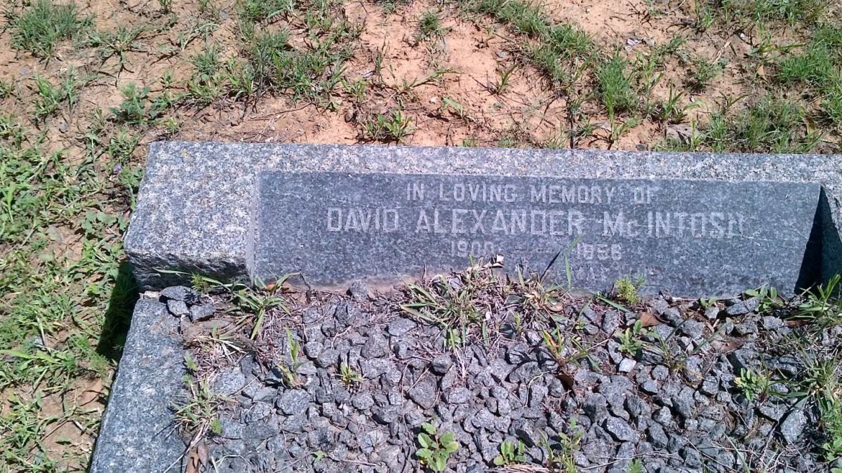 McINTOSH David Alexander 1900-1956