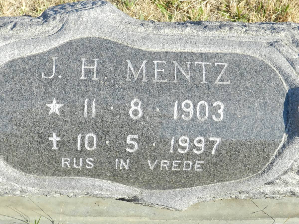 MENTZ J.H. 1903-1997