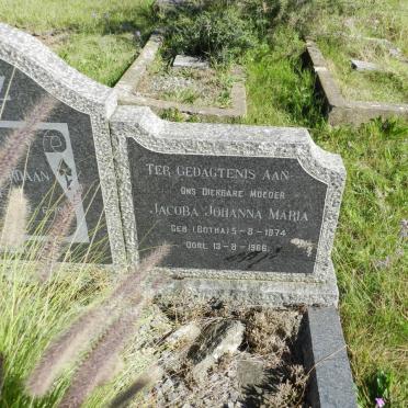 MENTZ Jacoba Johanna Maria nee BOTHA 1874-1966