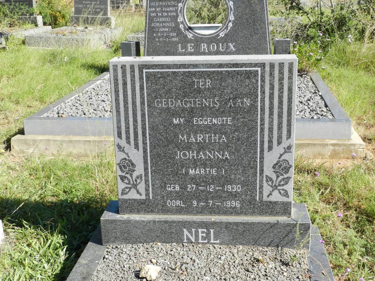 NEL Martha Johanna 1930-1996