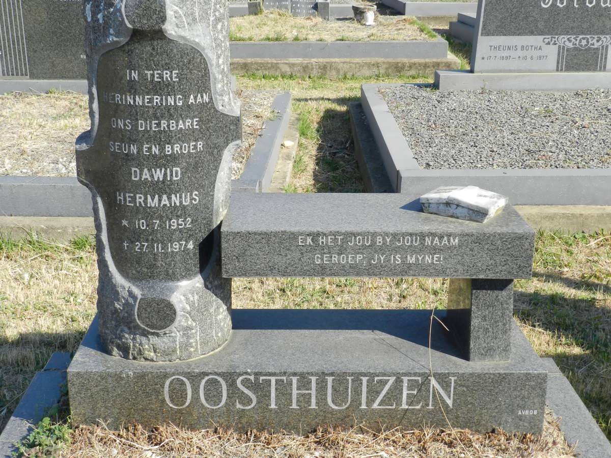 OOSTHUIZEN Dawid Hermanus 1952-1974