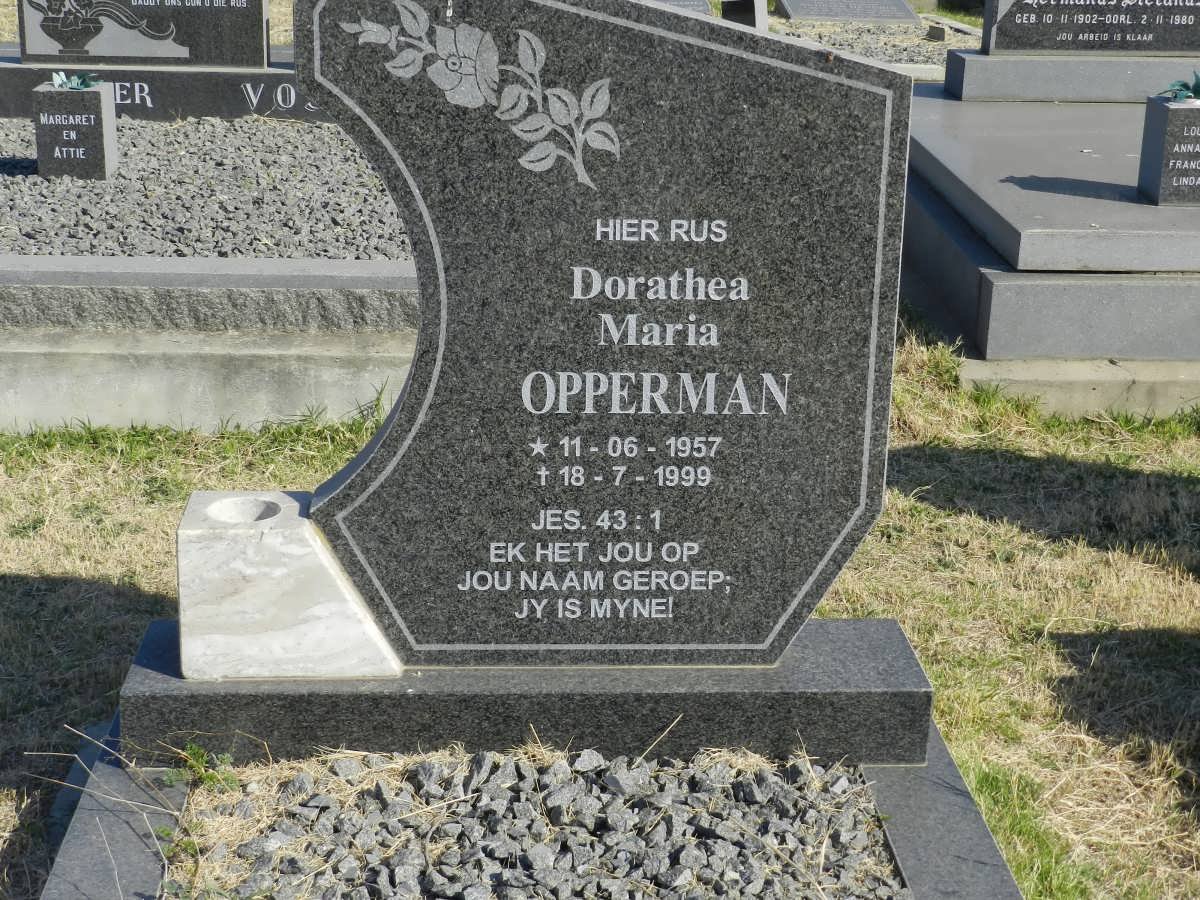 OPPERMAN Dorathea Maria 1957-1999