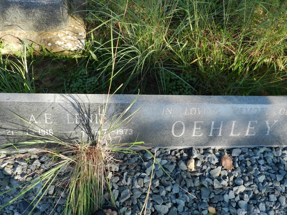 OEHLEY A.E. Lenie 1916-1973
