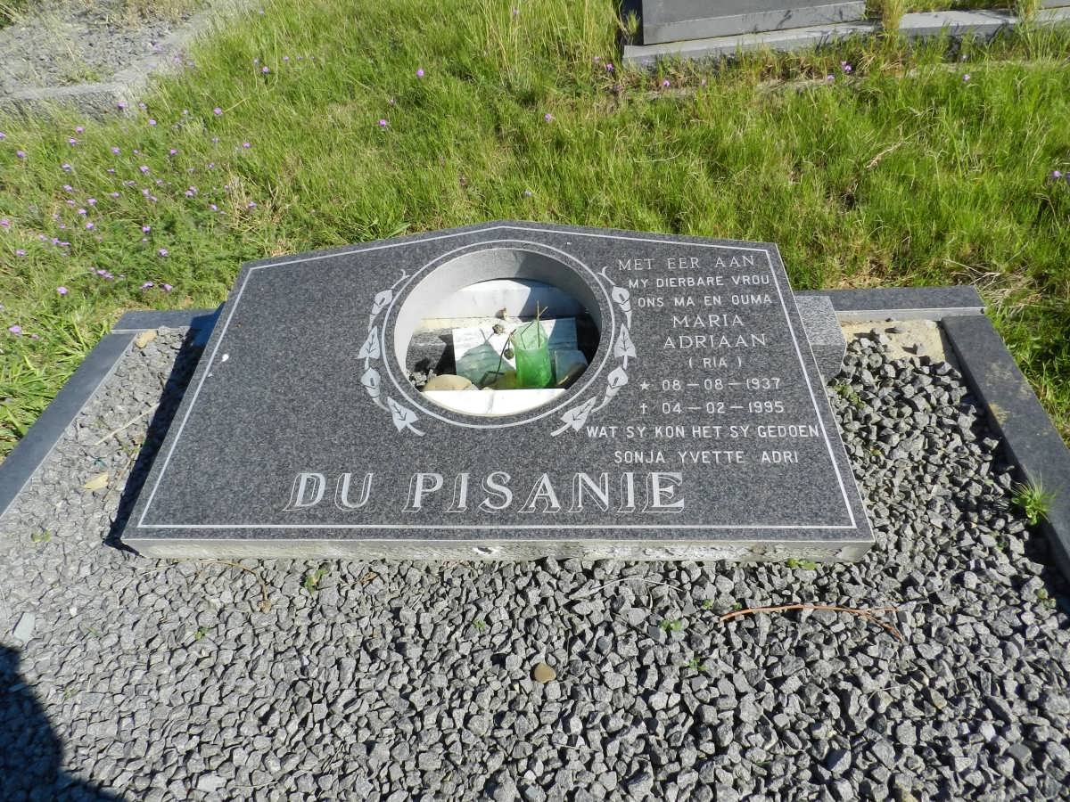 PISANIE Maria Adriaan, du 1937-1995