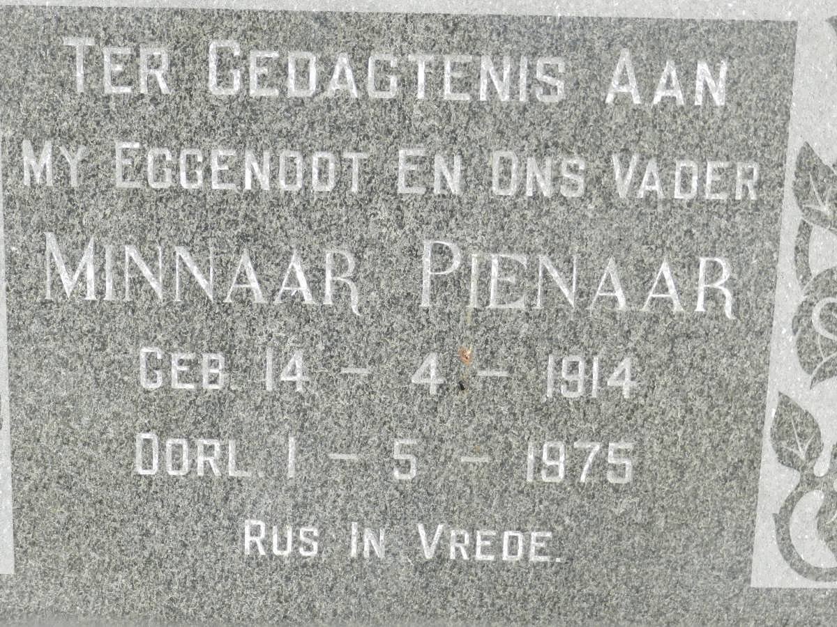 PIENAAR Minnaar 1914-1975
