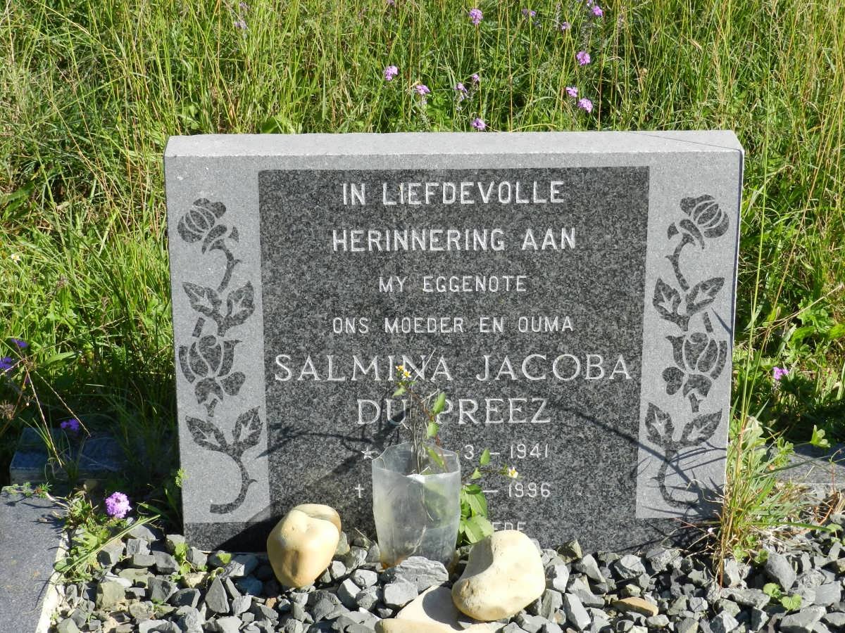 PREEZ Salmina Jacoba, du 1941-1996