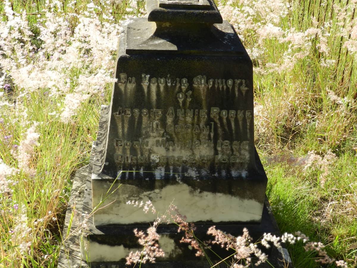 RORKE Jessie Annie nee LEPPAN 1855-1897