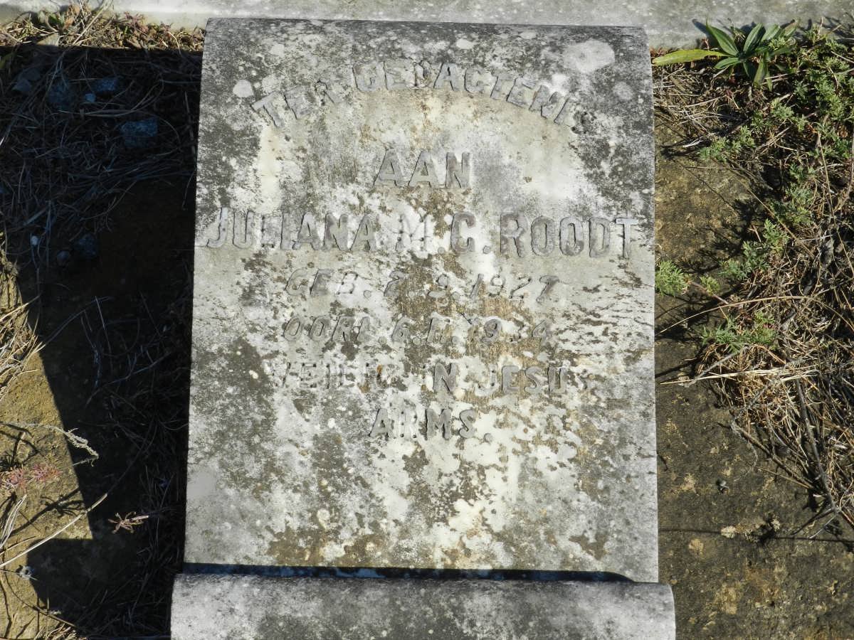 ROODT Juliana M.G. 1927-1934
