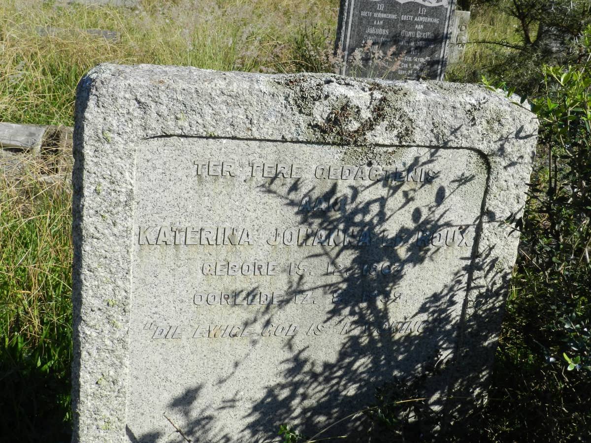 ROUX Katerina Johanna, le 1867-1937