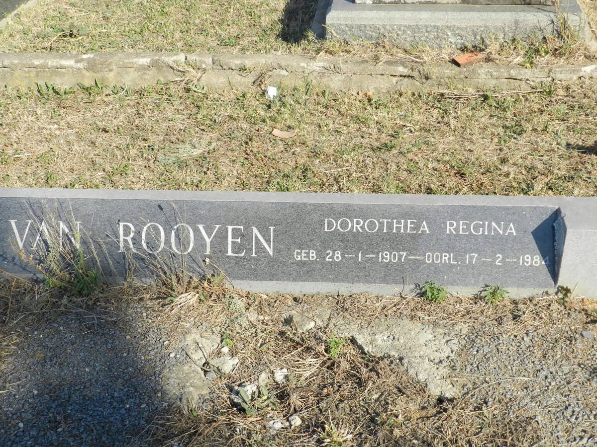 ROOYEN Dorothea Regina, van 1907-1984