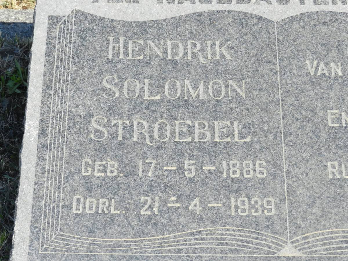 STROEBEL Hendrik Solomon 1886-1939