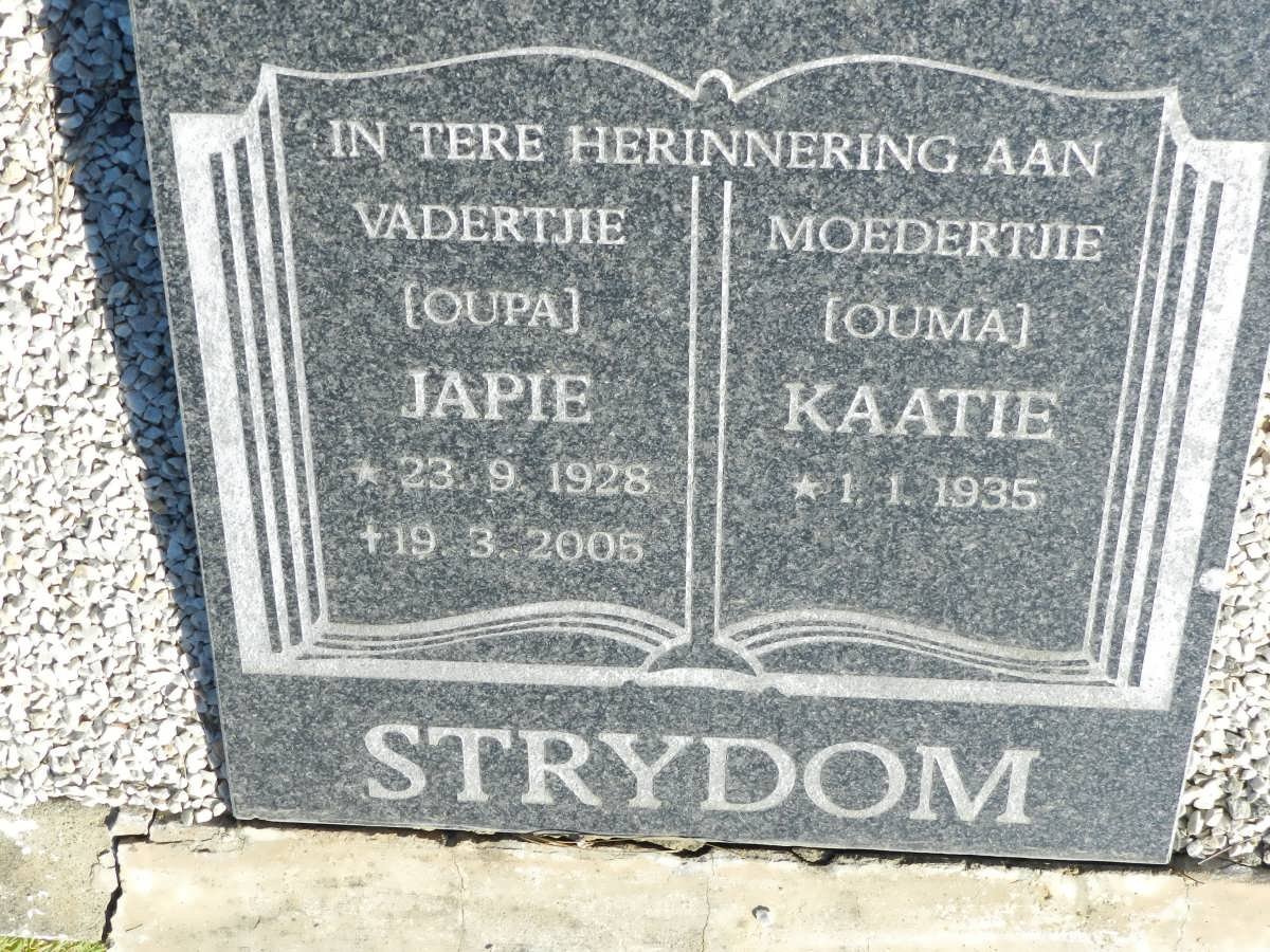 STRYDOM Japie 1928-2005 &amp; Kaatie 1935-