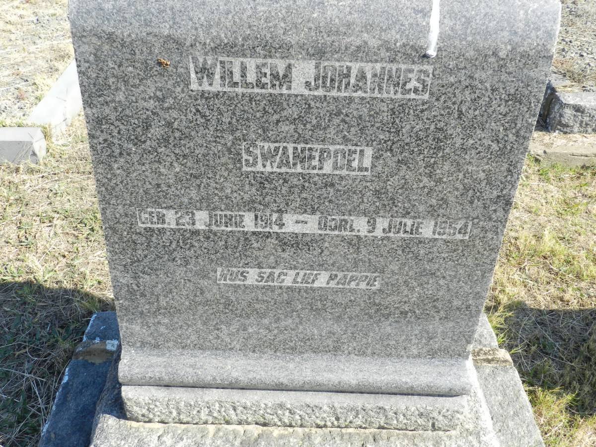 SWANEPOEL Willem Johannes 1914-1954