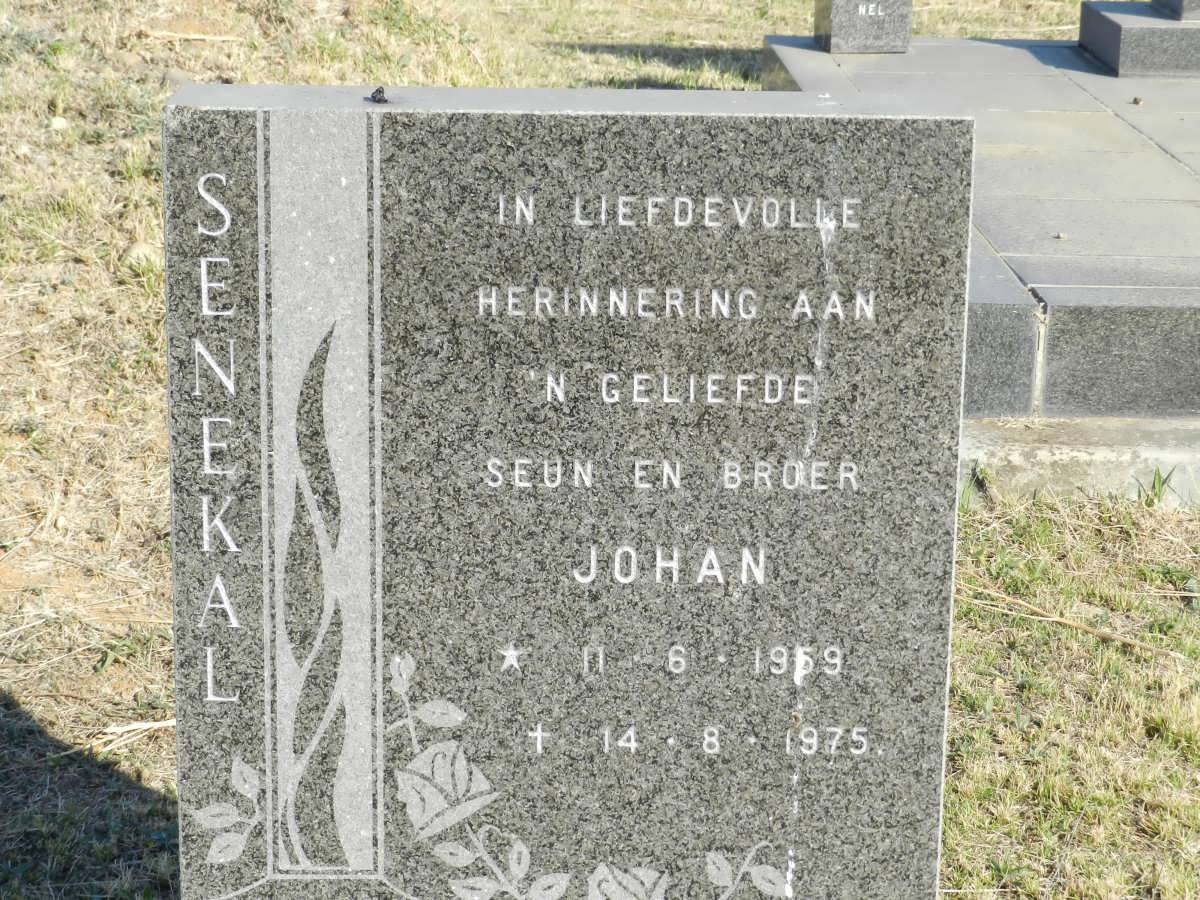SENEKAL Johan 1959-1975