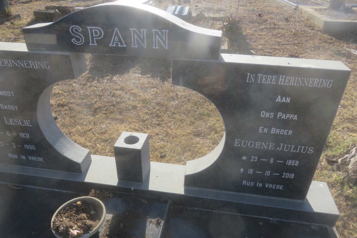 SPANN Harold Leslie 1931-1980 :: SPANN Eugene Julius 1959-2019
