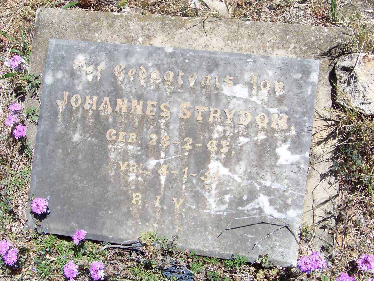 STRYDOM Johannes 1863-1931