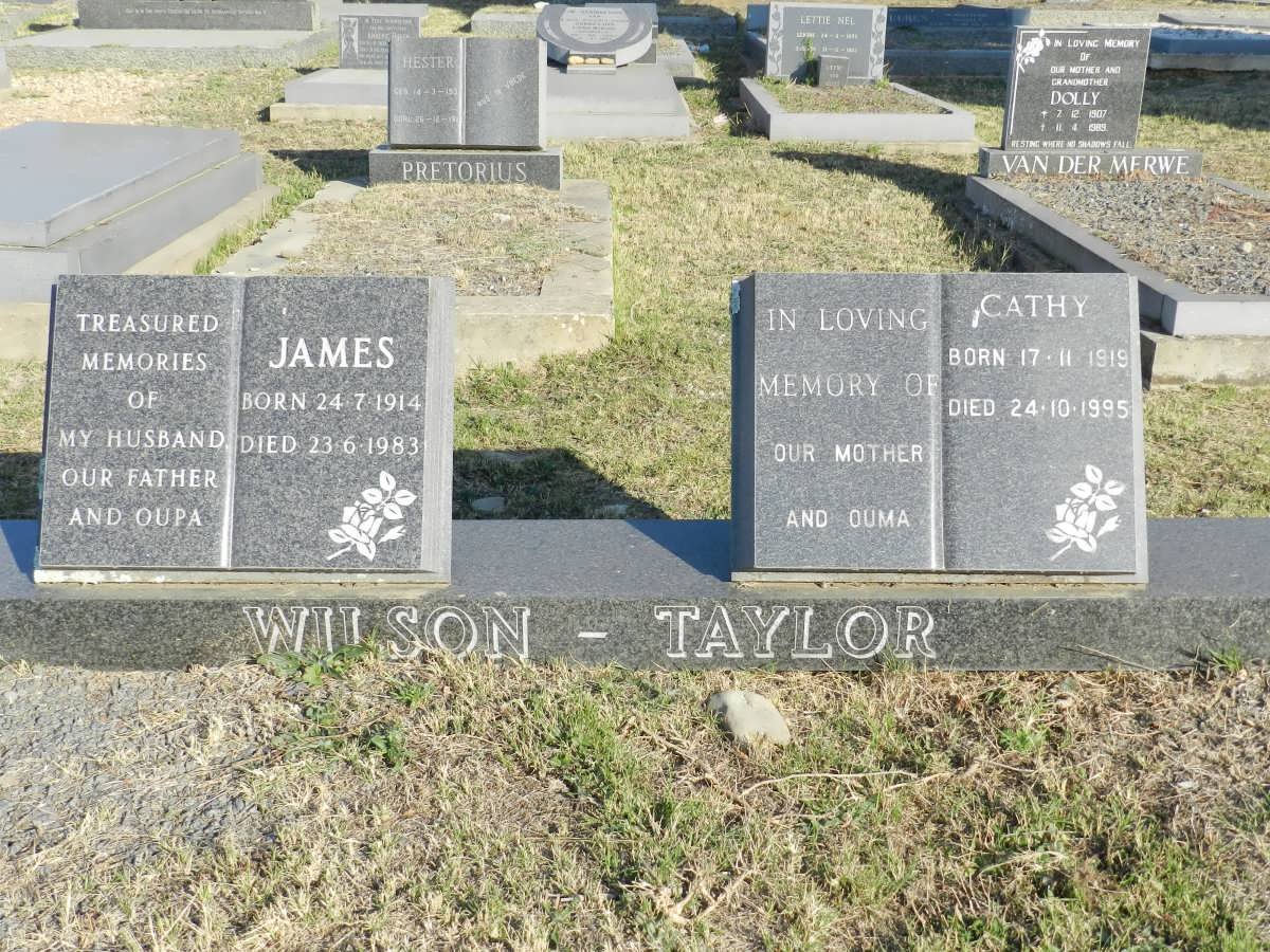 TAYLOR James, Wilson 1914-1983 &amp; Cathy 1919-1995