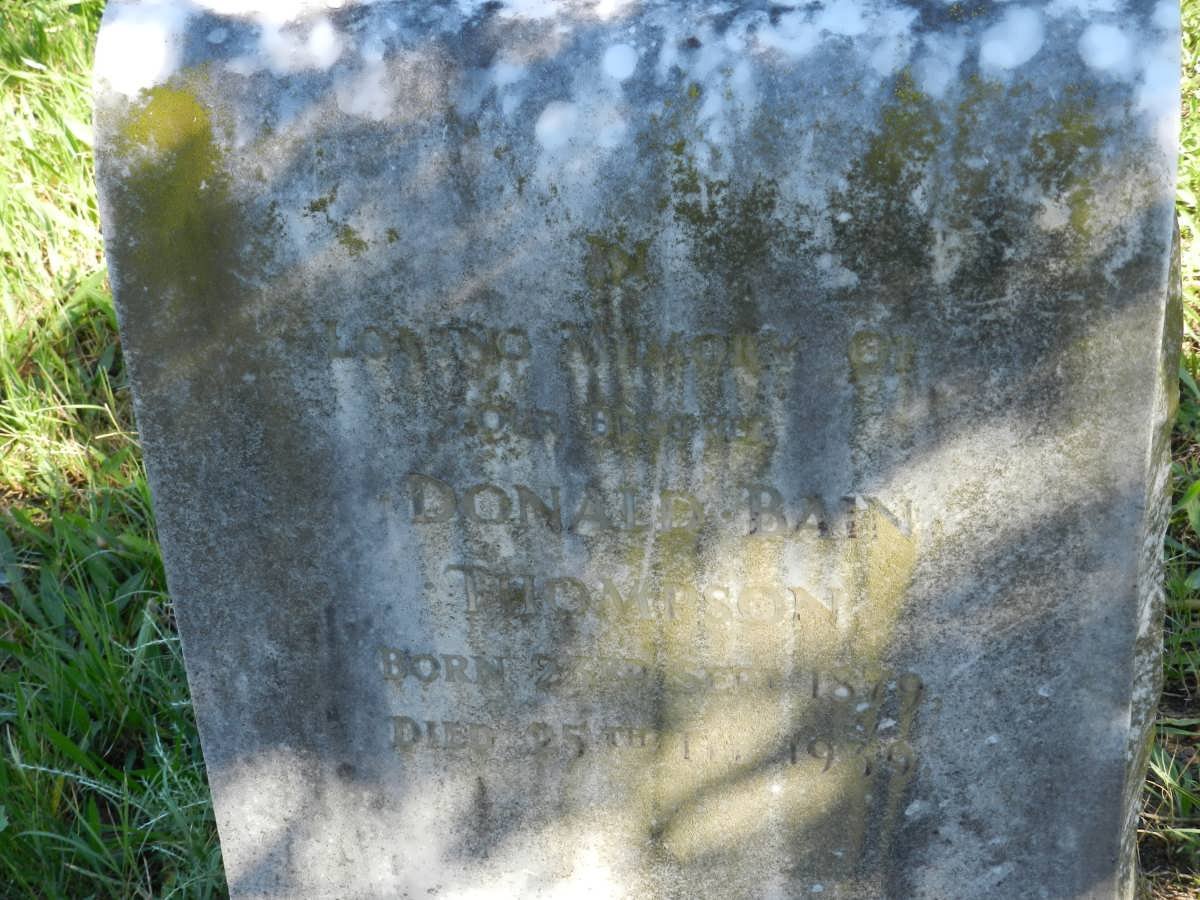 THOMPSON Donald Bain 1879-1939