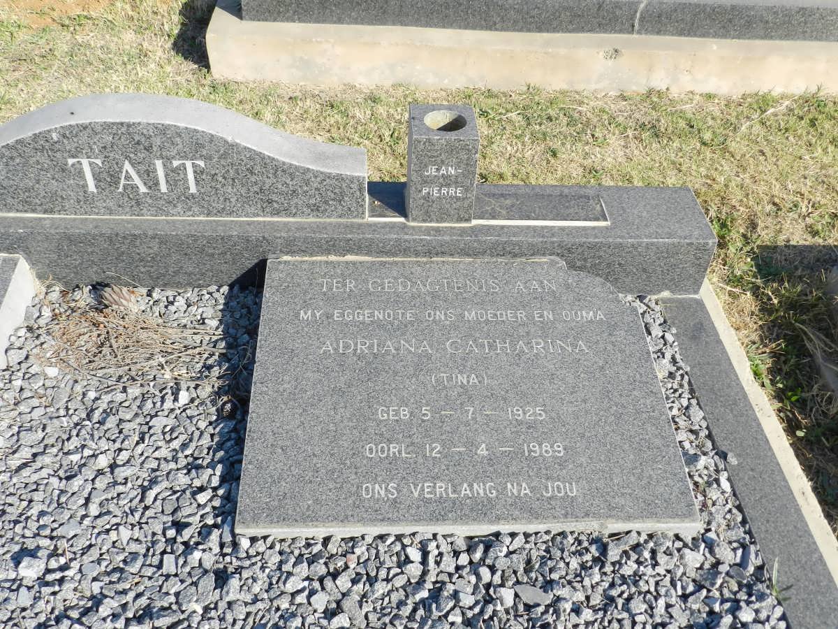 TAIT Adriana Catharina 1925-1989