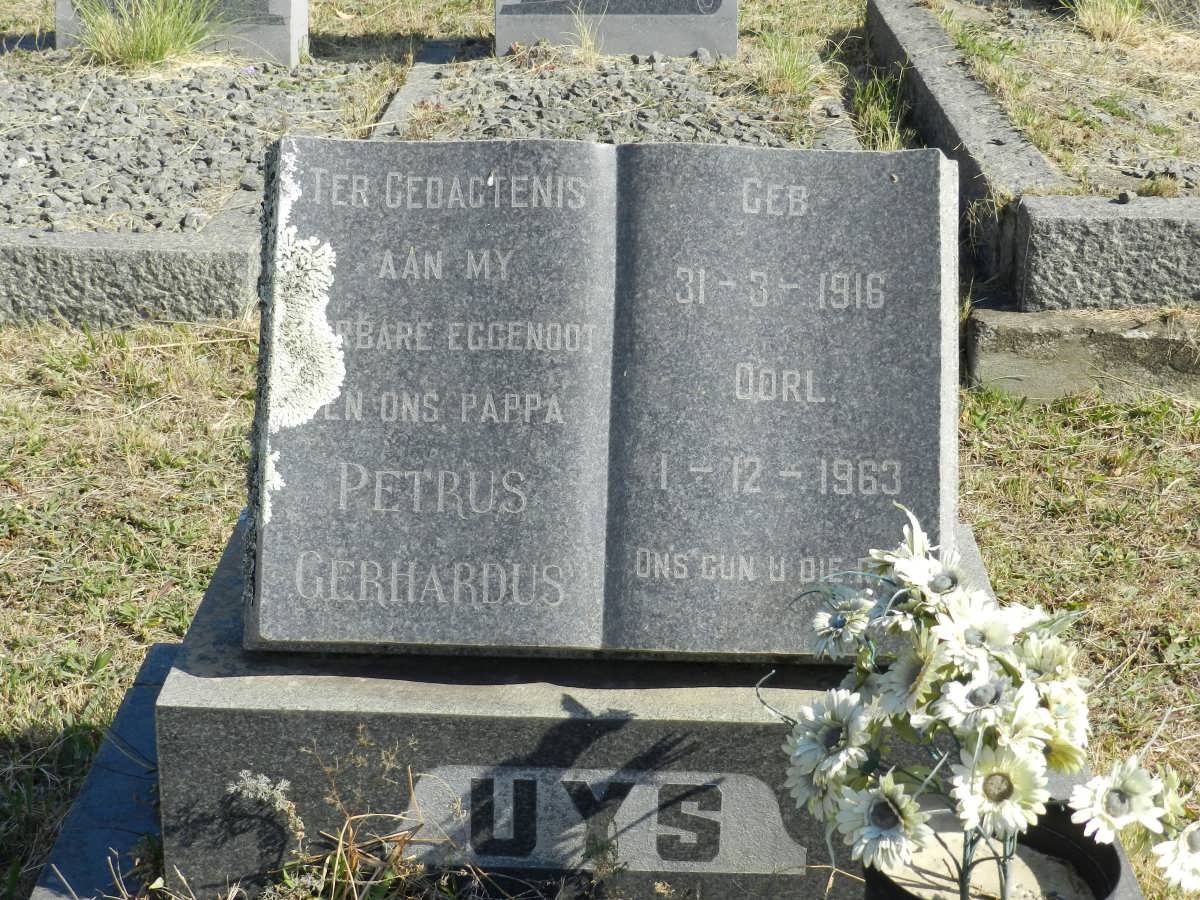 UYS Petrus Gerhardus 1916-1963