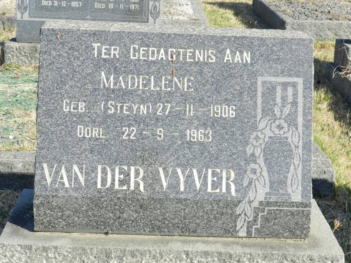 VYVER Madelene, van der nee STEYN 1906-1963
