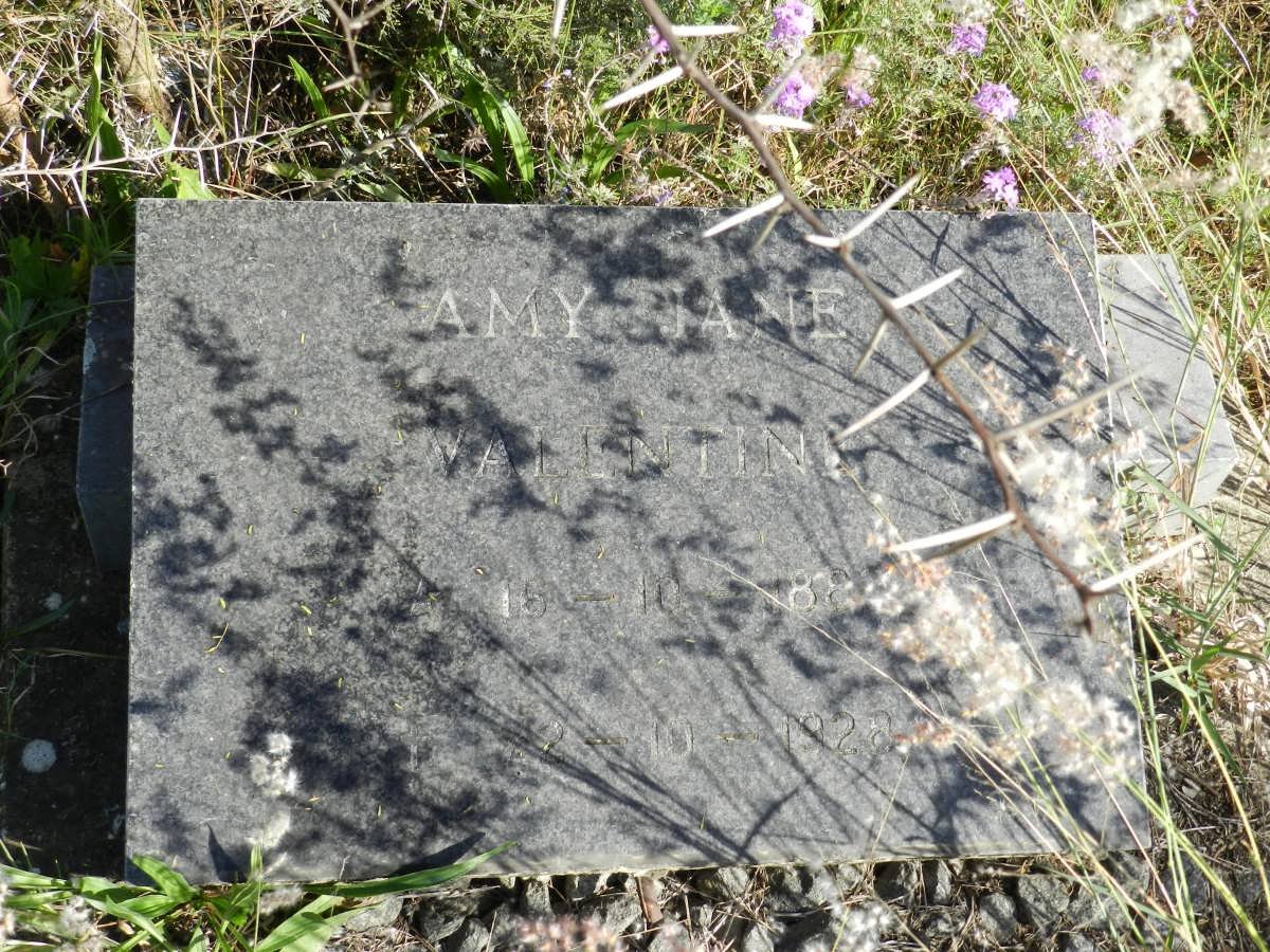 VALENTINE Amy Jane 1882-1928