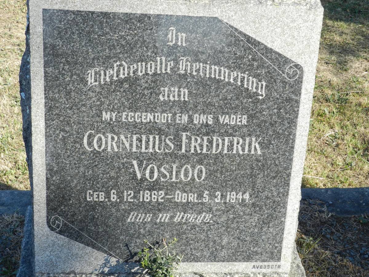 VOSLOO Cornelius Frederik 1862-1944