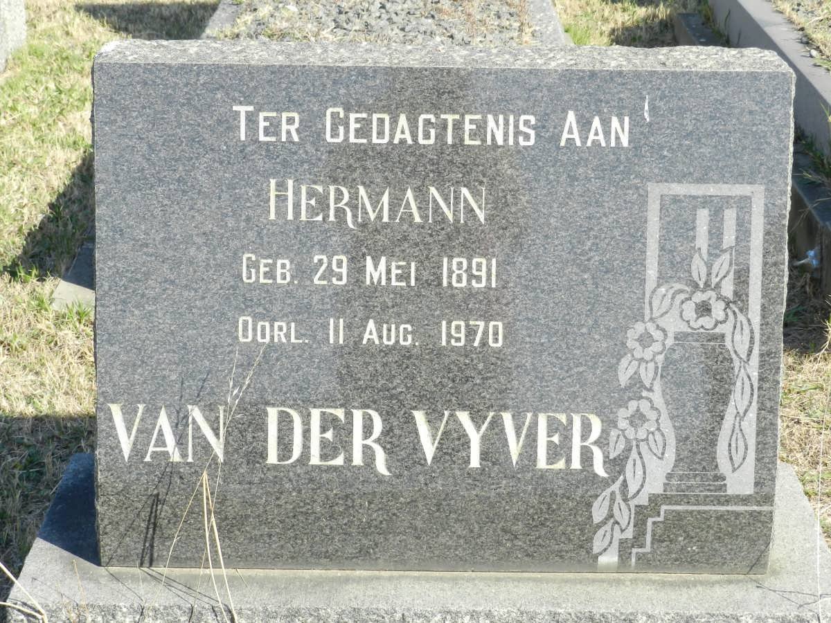VYVER Hermann, van der 1891-1970