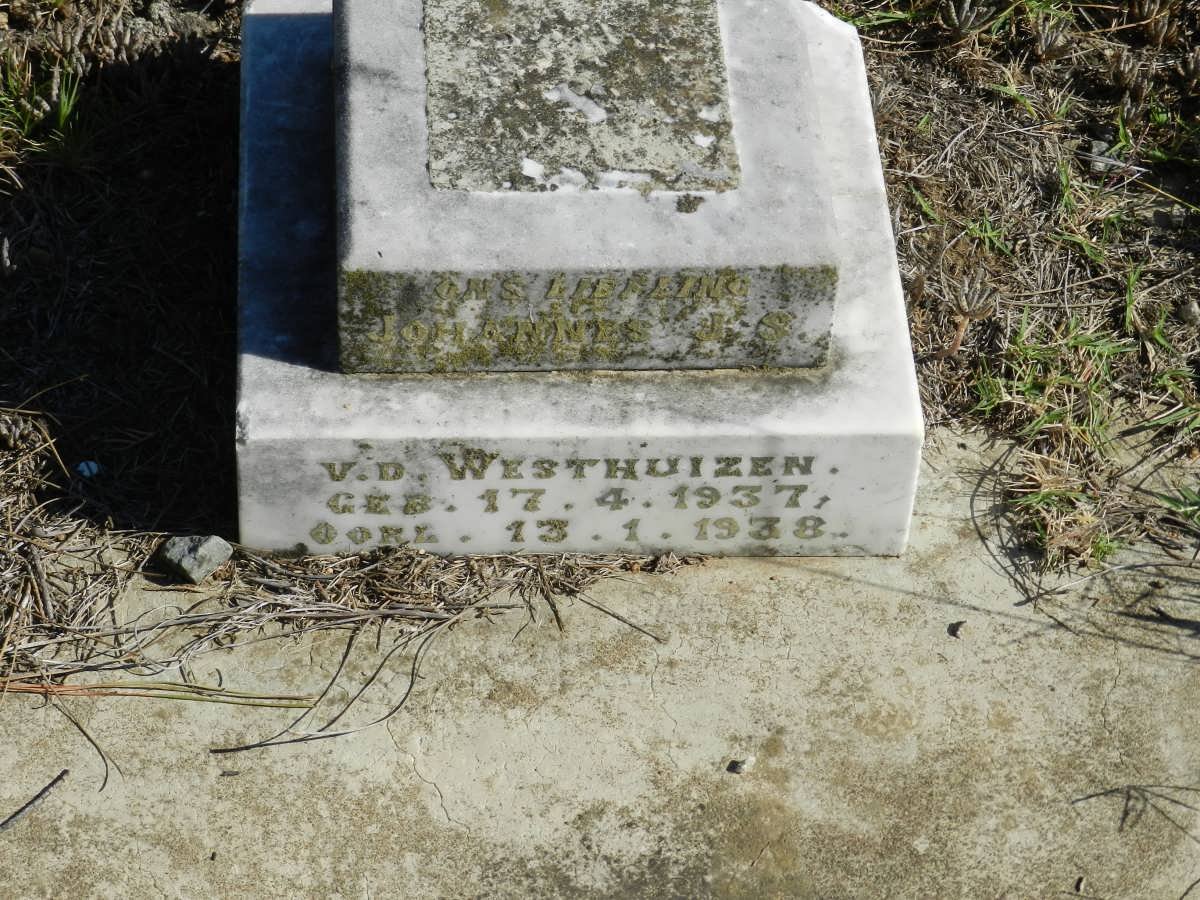 WESTHUIZEN Johannes J.S., van der 1937-1938
