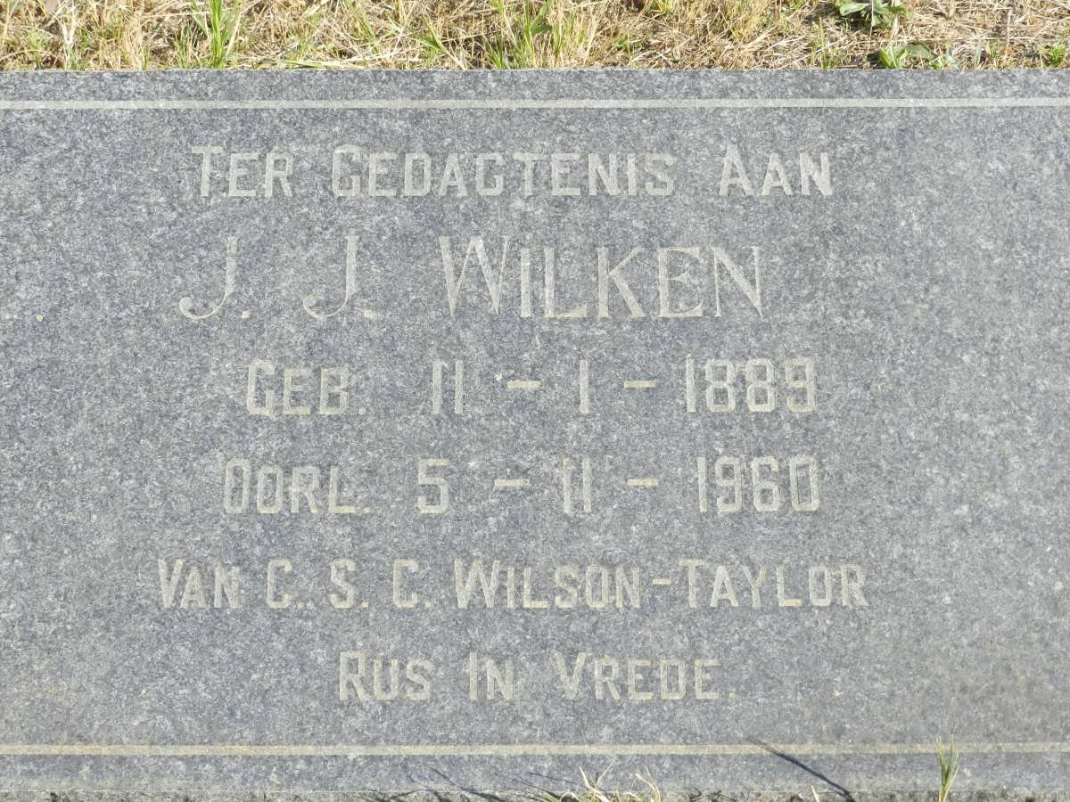 WILKEN J.J. 1889-1960