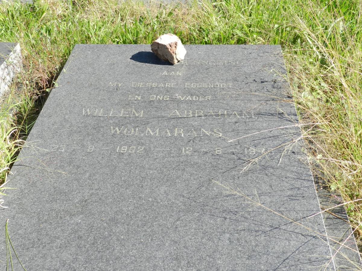 WOLMARANS Willem Abraham 1902-1979