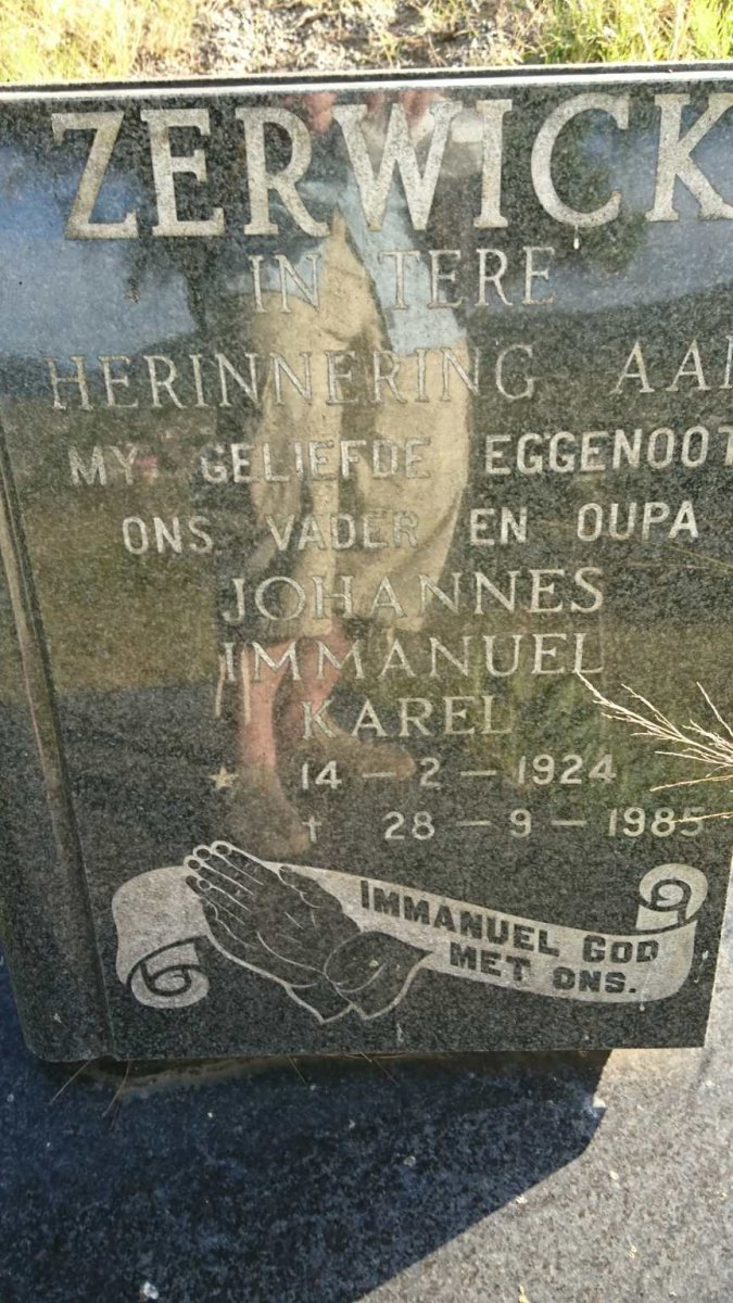 ZERWICK Johannes Immanuel Karel 1924-1985