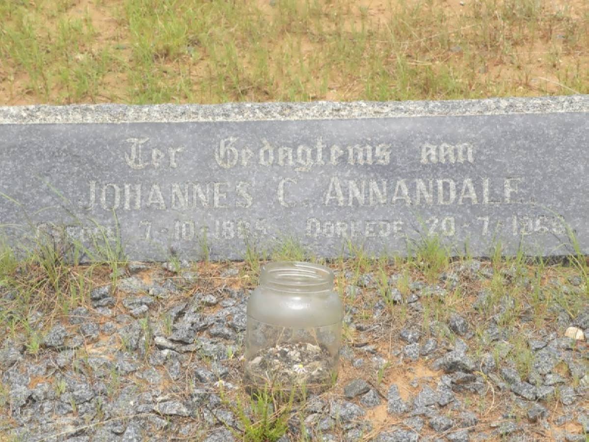 ANNANDALE Johannes C. 1885-1968