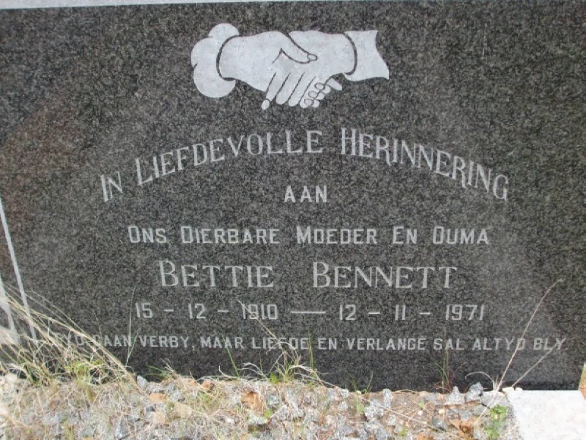 BENNETT Bettie 1910-1971