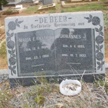 BEER Johannes J., de 1895-1933 &amp; Maria E. OELOFSE 1894-1968