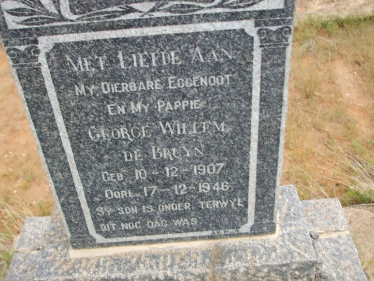 BRUYN George Willem, de 1907-1946