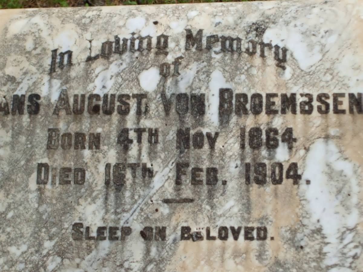 BROEMBSEN ?ans August, von 1864-1904
