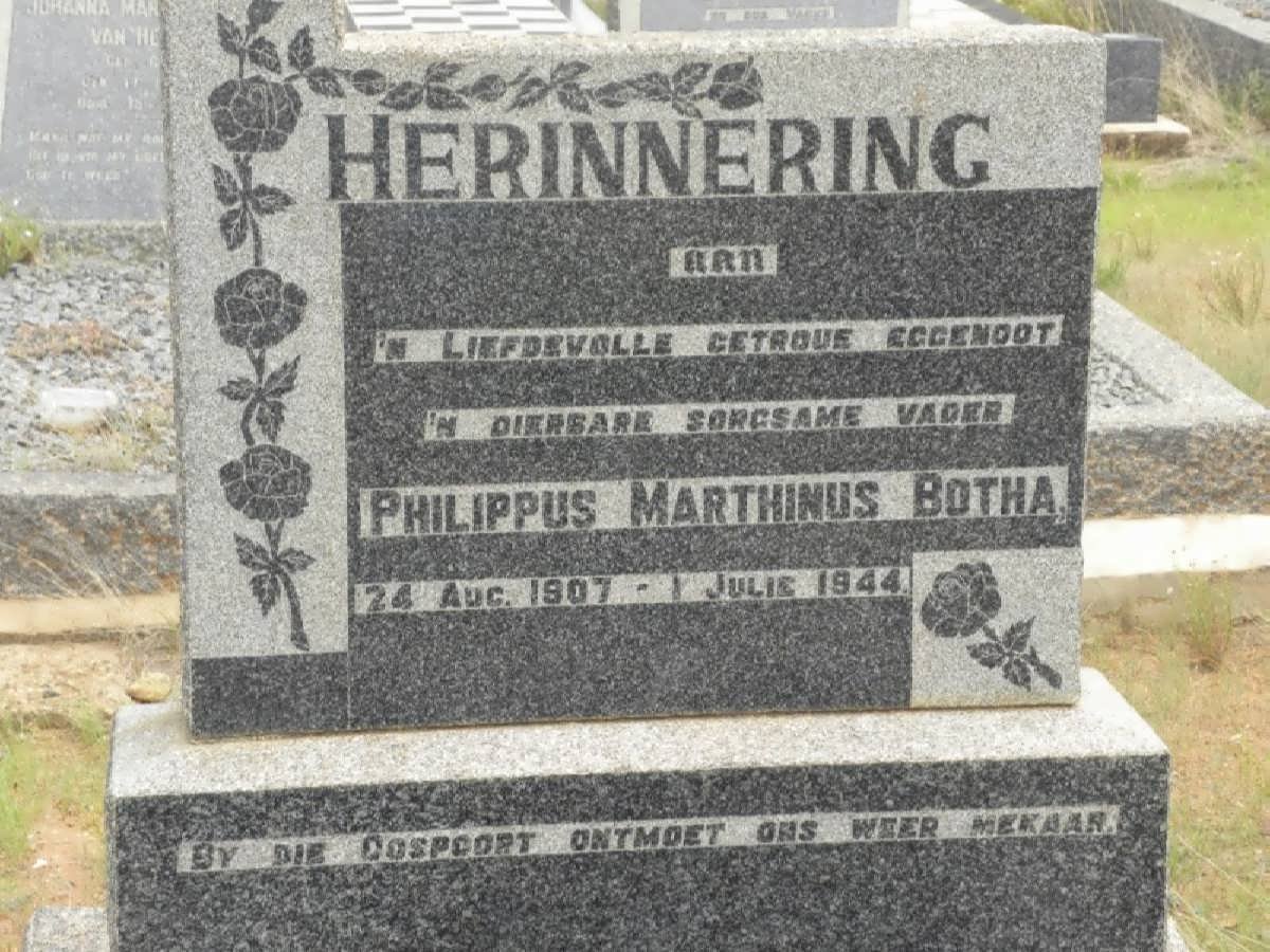 BOTHA Philippus Marthinus 1907-1944
