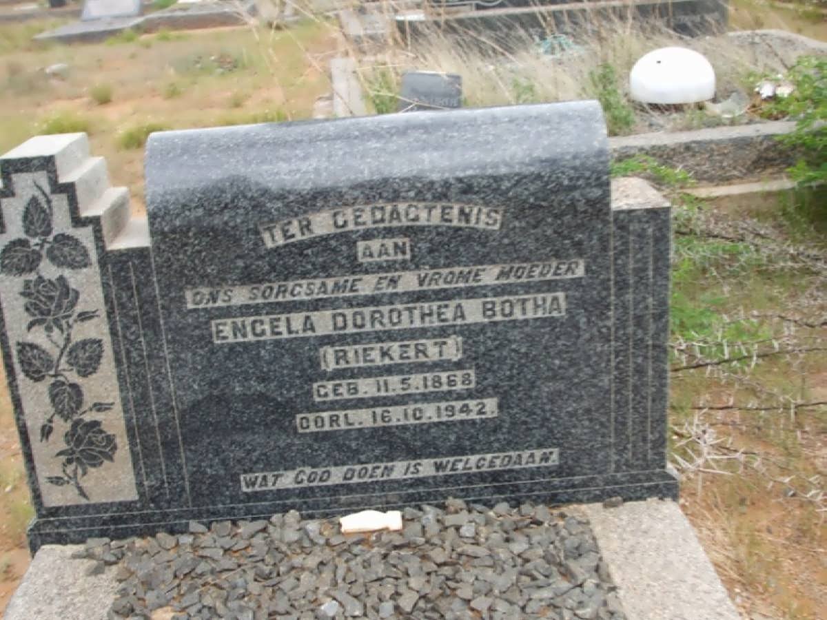 BOTHA Engela Dorothea nee RIEKERT 1868-1942