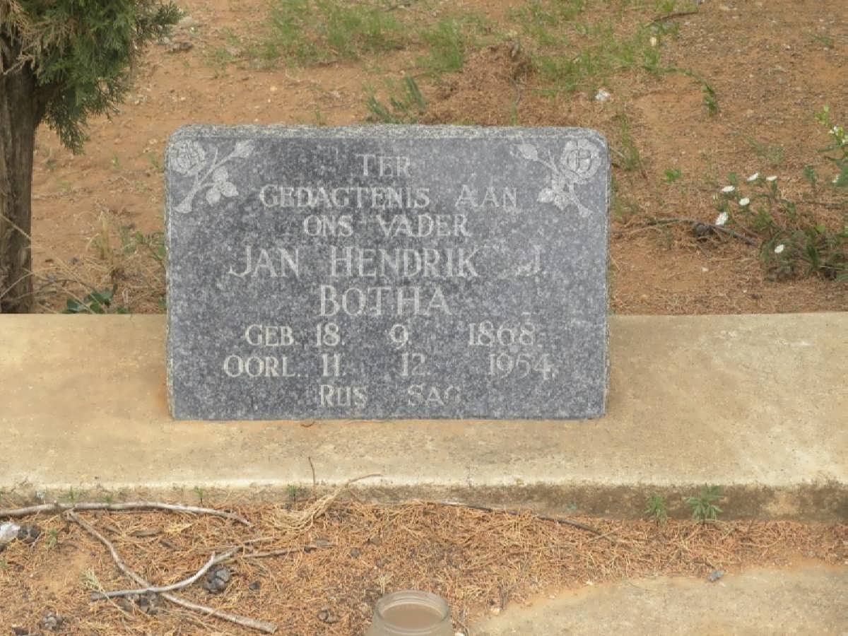 BOTHA Jan Hendrik 1868-1954