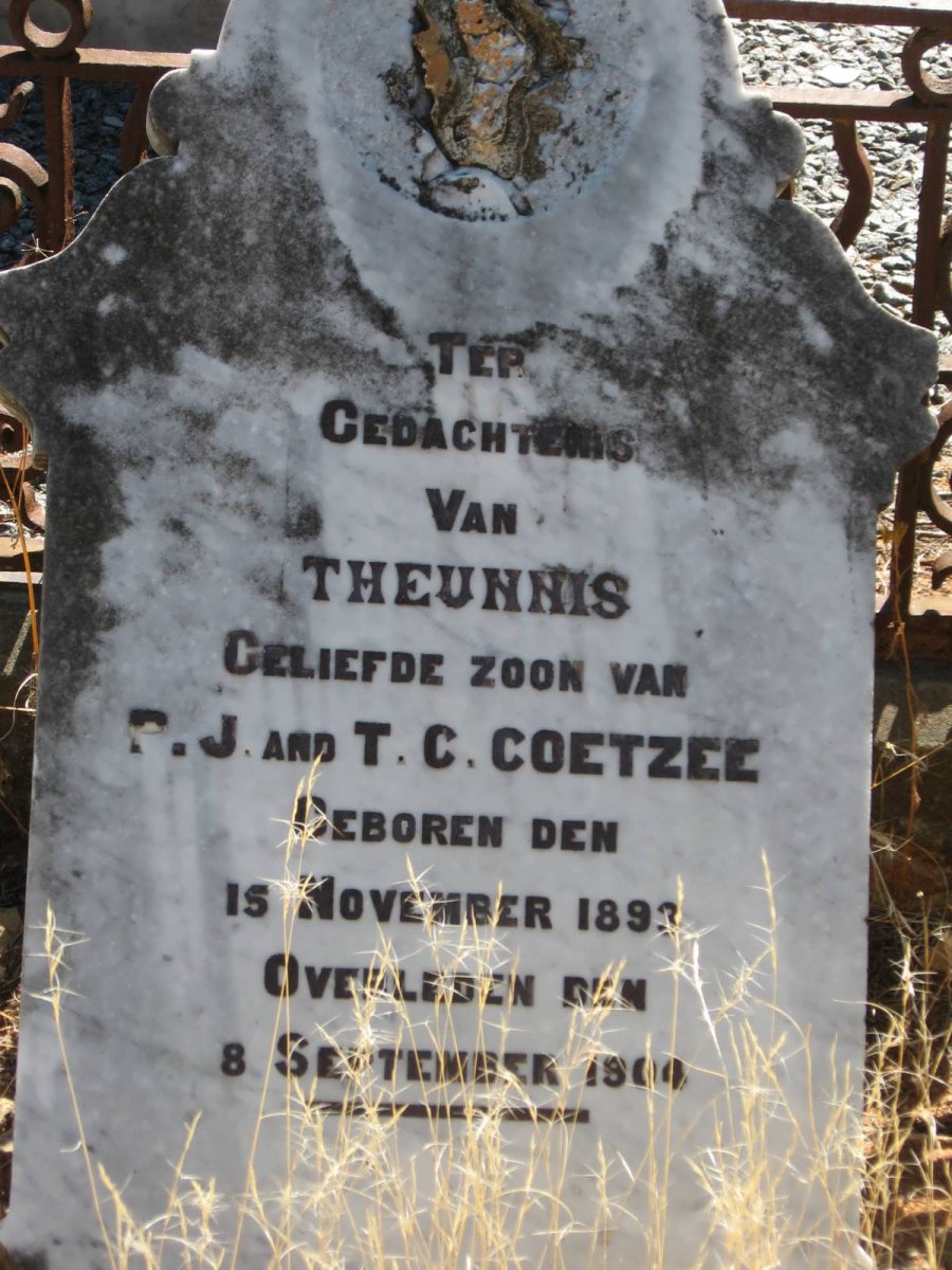 COETZEE Theunnis 1893-1904
